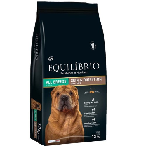 Equilibrio Adult Sensitive Skin And Digestion Lamb 12kg