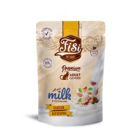 FISI ADULT CAT ΜΕ ΚΟΤΟΠΟΥΛΟ & ΚΑΤΣΙΚΙΣΙΟ ΓΑΛΑ POUCH 85gr