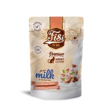 FISI ADULT CAT ΜΕ ΚΟΤΟΠΟΥΛΟ & ΓΑΛΟΠΟΥΛΑ & ΚΑΤΣΙΚΙΣΙΟ ΓΑΛΑ POUCH 85gr