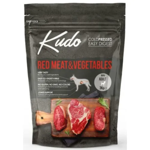 Kudo Mini Adult Red Meat & Vegetables 3kg