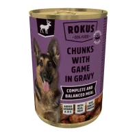 Rokus Κονσέρβα Σκύλου με Κυνήγι σε Σάλτσα 415gr