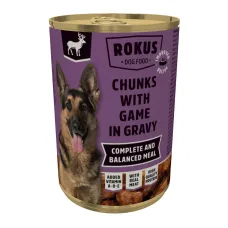 Rokus Κονσέρβα Σκύλου με Κυνήγι σε Σάλτσα 415gr