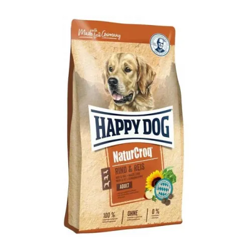 Happy Dog Naturcroq για Ενήλικους Σκύλους με Μοσχάρι και Ρύζι15kg