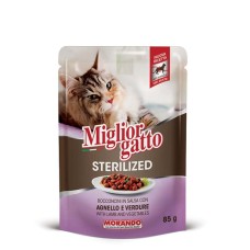 MORANDO Miglior Gatto Sterilised Αρνί & Λαχανικά 85gr