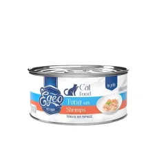 Υγρή Τροφή Γάτας Egeo Cat Adult Τόνος με Γαρίδες σε Ζελέ 85gr