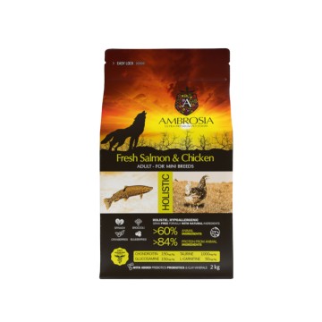 Ambrosia Fresh Salmon & Chicken Adult Mini Breeds 2kg