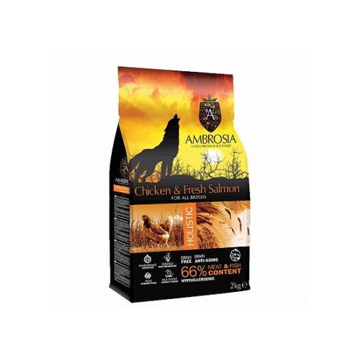 Ambrosia Chicken & Fresh Salmon 12kg