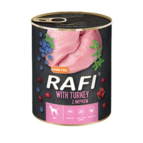 Rafi Dog Πατέ με Γαλοπούλα, Μύρτιλο & Κράνμπερι 400gr