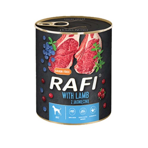 Rafi Dog Πατέ με Αρνί, Μύρτιλο & Κράνμπερι 400gr