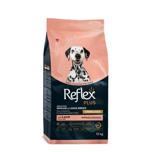 Reflex PLus Ξηρά Τροφή Σκύλου Medium/Large Light & Sterilised Adult Lamb