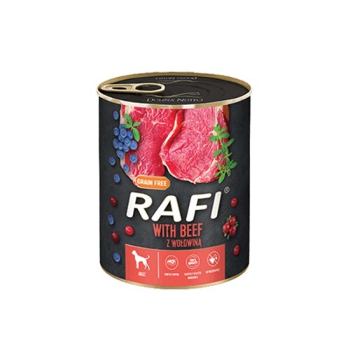 Rafi Dog Πατέ με Κουνέλι, Μύρτιλο & Κράνμπερι 800gr