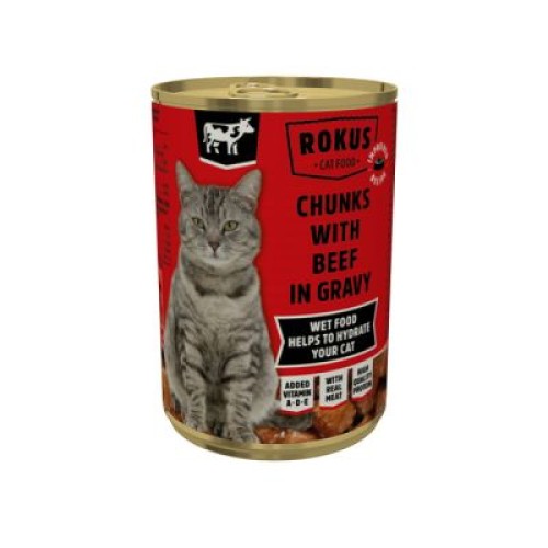 Rokus Γάτας με Βοδινό 810gr