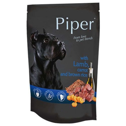 Piper Adult Αρνί & Καρότο & Καστανό Ρύζι Pouch – 500gr