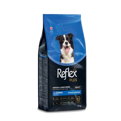 REFLEX PLUS MEDIUM LARGE ADULT SALMON 15KG