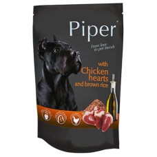 Piper Adult Καρδιά Κοτόπουλου & Καστανό Ρύζι Pouch 500gr
