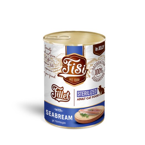 FISI Fillet Cat Adult Τσιπούρα σε ζελέ Sterilized 400gr