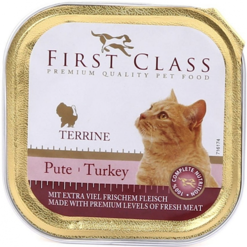FIRST CLASS Koνσέρβα Γάτας Με Γαλοπούλα 100gr