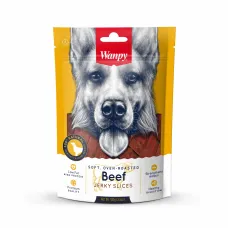 Wanpy Soft Oven Roasted Beef Jerky Slices Μαλακές Λιχουδιές Σκύλου με Μοσχάρι