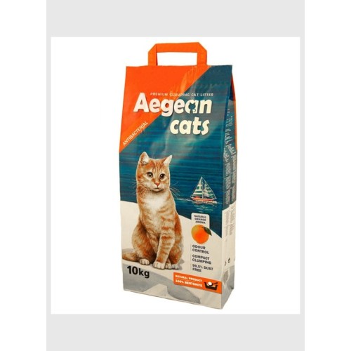 Aegean Cats Άμμος Γάτας Μπετονίτης με Άρωμα Πορτοκάλι 5kg