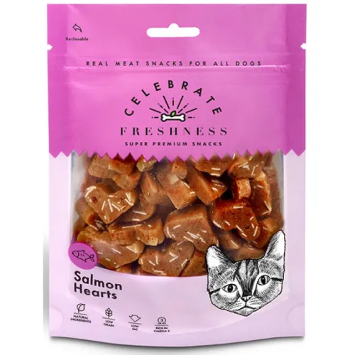 Celebrate Freshness Salmon Hearts  50gr με Σολομό
