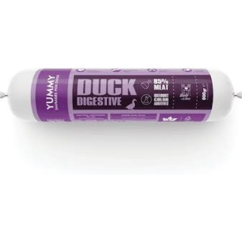 NATURE’S FOOD YUMMY Duck Digestive ΣΑΛΑΜΙ ΣΚΥΛΟΥ ΜΕ ΠΑΠΙΑ 800GR