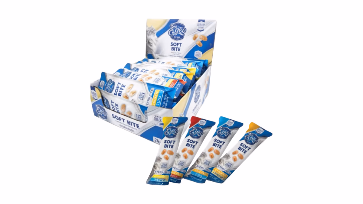 EGEO Cat Soft Bites Sterilized Mix – 1pcs x 10