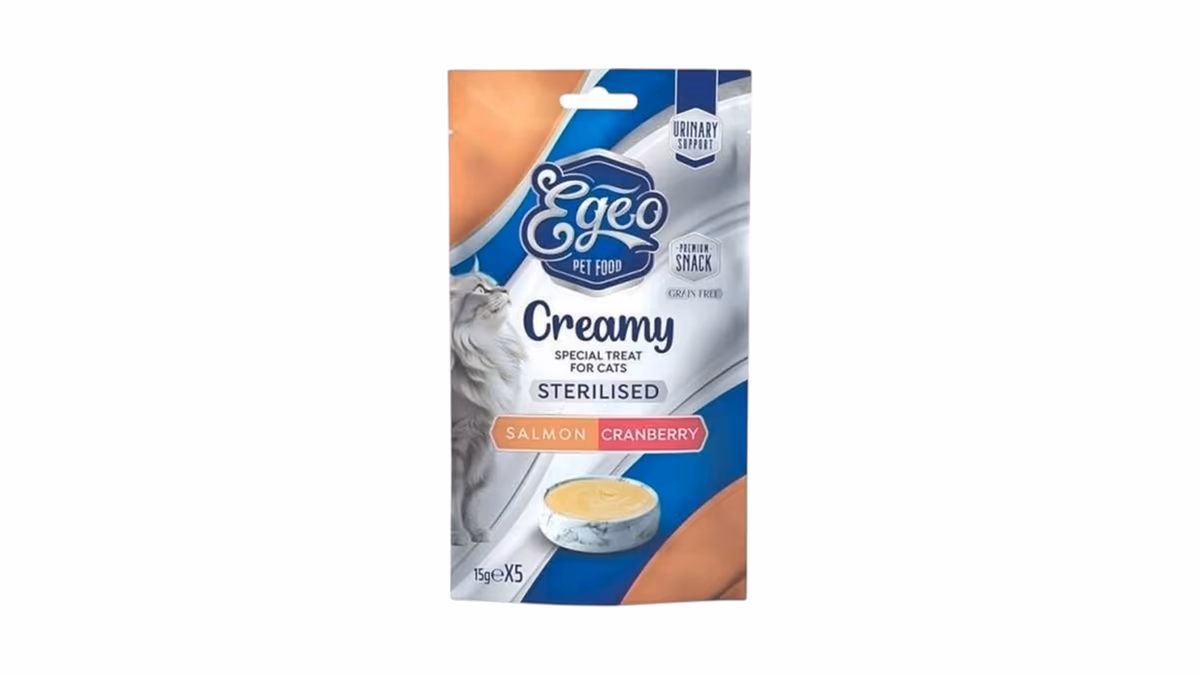 EGEO Cat Creamy Salmon & Cranberry – 5pcs x 15g