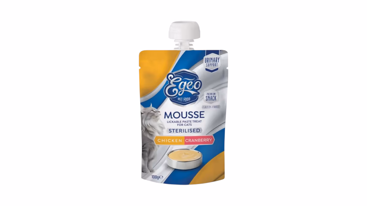 Egeo Cat Mousse Sterilized Chicken & Cranberry 100gr